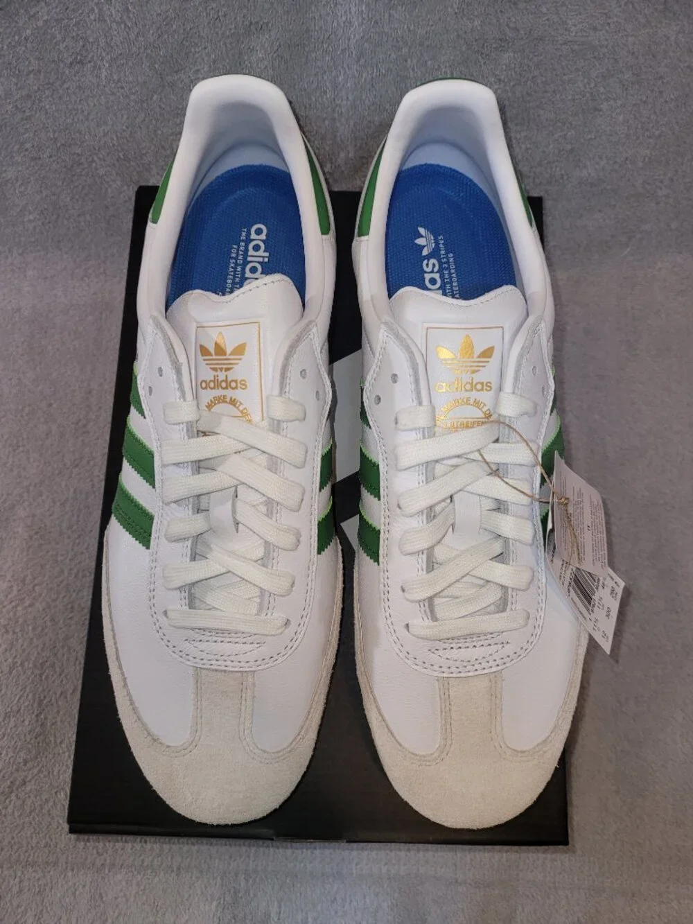 Adidas Samba ADV Sneakers NEW White / Crew Green / Tan Sneakers Men's Size 12